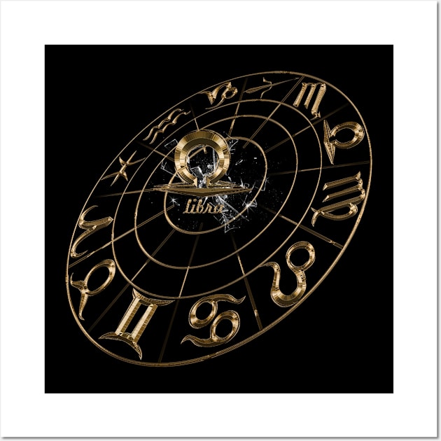 NEW! Libra zodiac 12 in 1 - Gold edition Wall Art by INDONESIA68